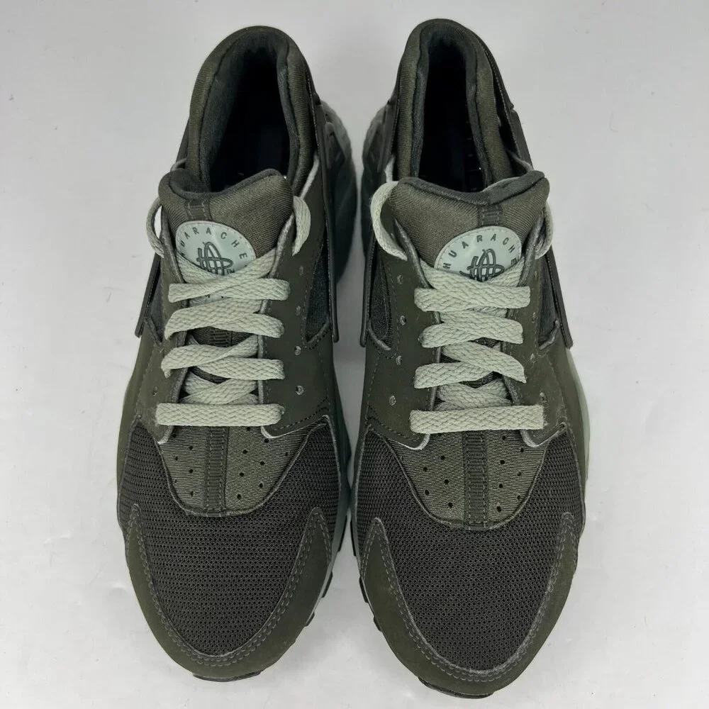 Nike Youth 654275-302 Green Air Huarache Sequoia Low Top Size 7 Y Running Shoes